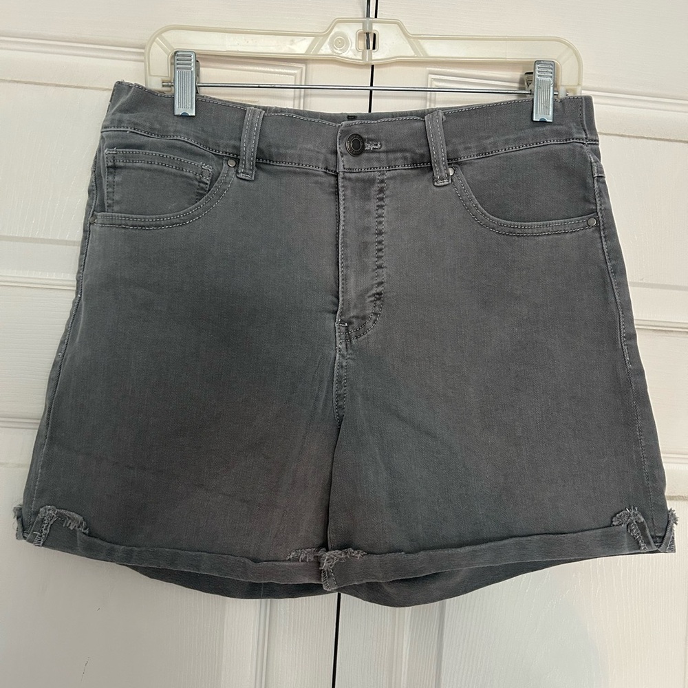 Grace & Lace Charcoal Jean Shorts